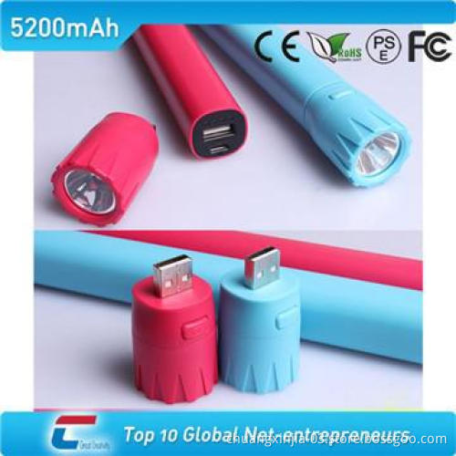 High quality battery powered emergency mobile phone charger 5200mah